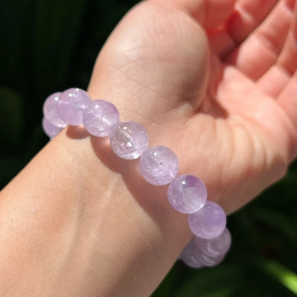 11mm stretchable lavender amethyst bracelet‎ 0249